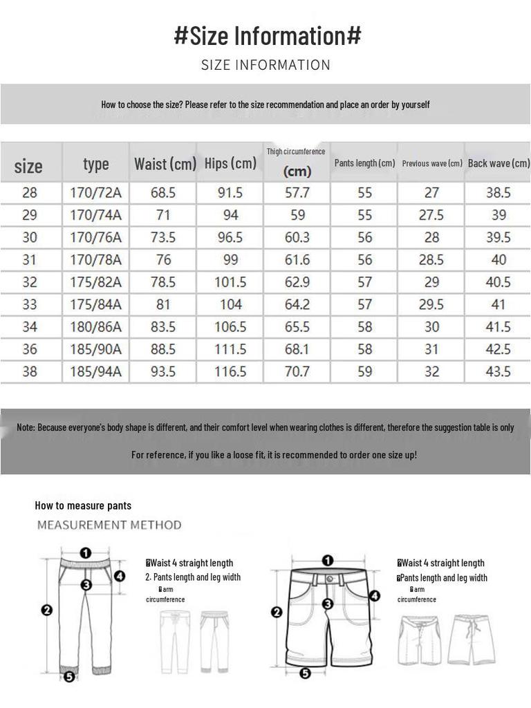 Zengzhi Men's Loose Straight Denim Shorts