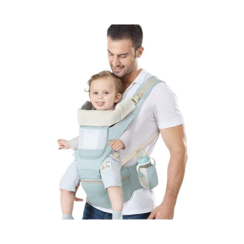 Lightweight Baby Carrier Waist Stool - Multifunctional, All-Season, Front & Back Use for On-the-Go.
