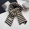 Knitted Knitted Scarf Stripe Scarves Bib New Neckerchief  Outdoor Sports