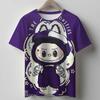 Kawaii Tops Labubu  T Shirt for Kids Boy 10years Toddler Girl Clothes Anime Short Pride Tshirt Y2k Kids Clothes Girls