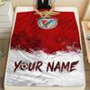 1PC Benfica Eagle Crest Custom Name Patterned Flannel Blanket Suitable For All Seasons For Home Decor Warmth And Comfort Gifts Holiday Present