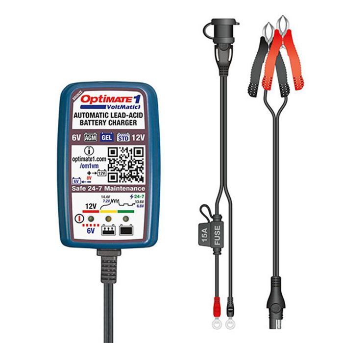 Chargeur de batterie - TECMATE - Optimate 1 - 6V/12V - 600 mA - Automatique