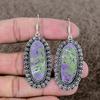 Purpurite Gemstone Handmade 925 Sterling Silver Jewelry Earring 2.48" KKG-702