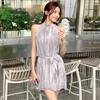 New Chinese style national style neck sling dress women's new summer small niche design short skirt