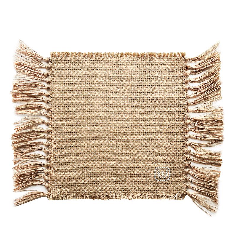 Jute Tapijt Vloerkleden Macramé Tafelkleed Tafelkleed Decoratie Tapijt met Kwasten Slaapkamer Vloermatten Scandinavische Chique Kamer Decoratie 35x55cm