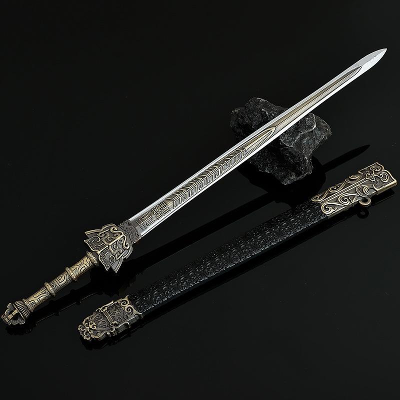 

28см/11,02дюйма Мечи Самурайская Катана Средневековые Игровые Периферийные Устройства Оружие Реквизит Косплей Металл Подарок Парню Уличные Игрушки Украшения