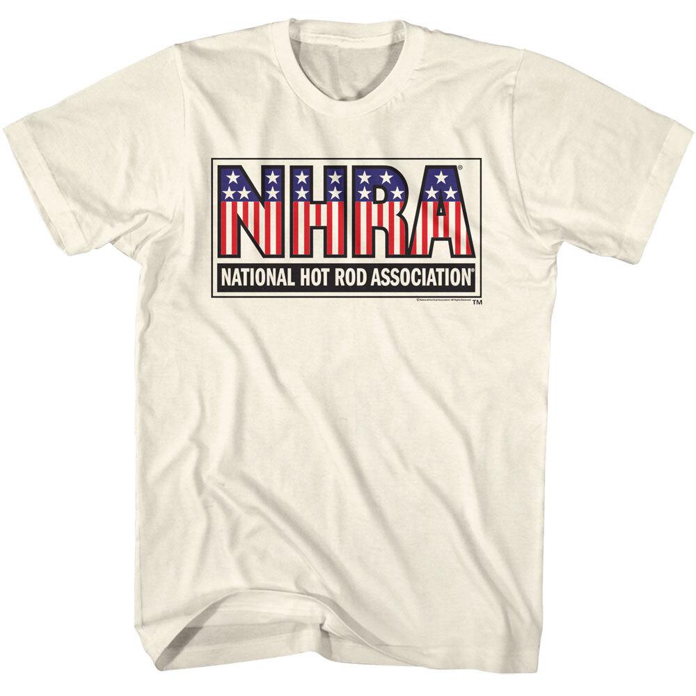 National Hotrod Association NHRA USA Stars Stripes Logo Men T Shirt S