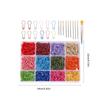 1200Pcs Colorful Metal Stiching Marker 18Pcs Large Eye Knitting Needle with Case for Hobbyist Knitting Crocheting