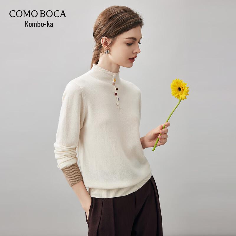 

Женский кашемировый свитер Komeng с разноцветными пуговицами S