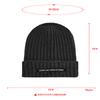 New Thick Needle Strip Letter Knitted Hat Autumn and Winter Rough Knitted Wool Hat Fashionable Versatile Pullover Ear Hat