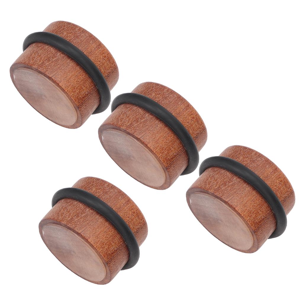4PCS Cylindrical Door Stopper Prevent Silent Punch Free Solid Wood Floor Door Stopper with Bl