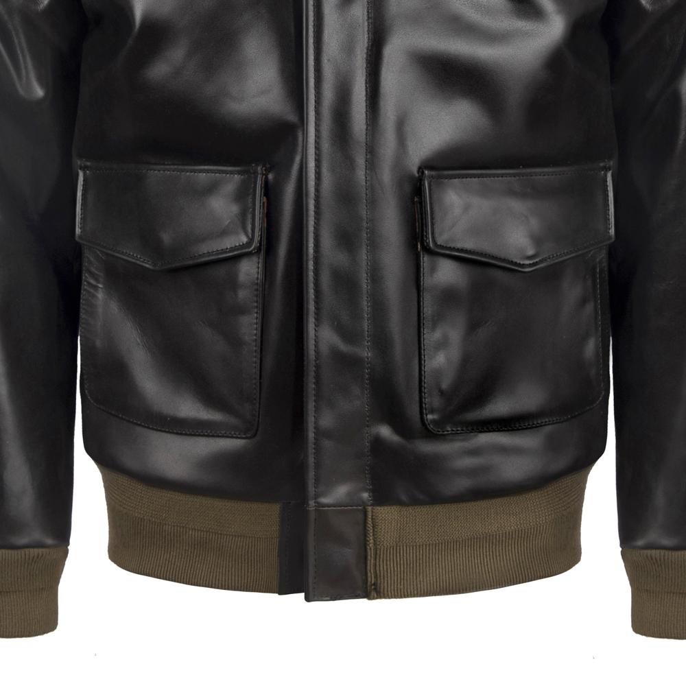 Men Leather Jacket Genuine Cow A2 Flight Suit Man Aviator Bomber Coat Men's Leather Jackets Spring Autumn