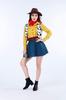 SCLYX Adult Women's Cowboy Cosplay Costume with Hat, Woody Costume, Toy Story Woody Costume, Halloween, Event, Party Costume #21185 (Women's, Size M)