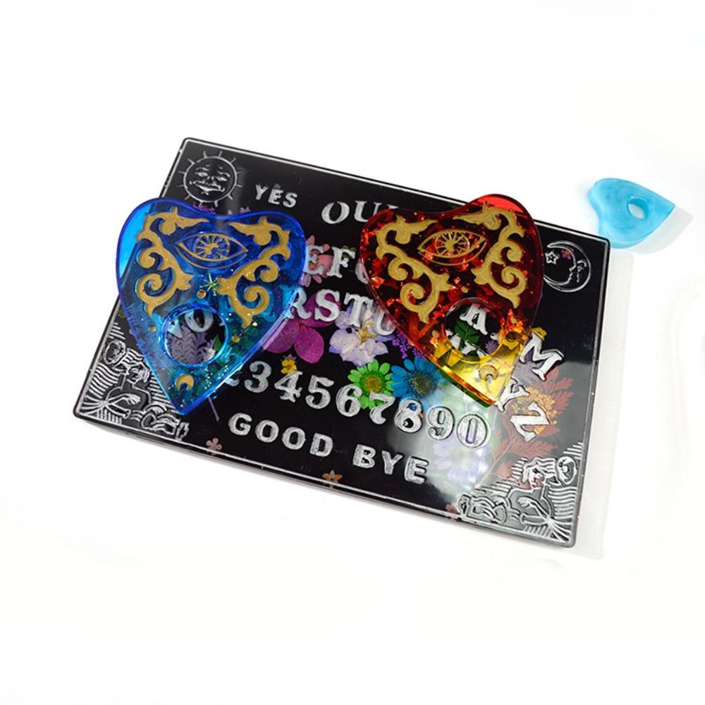 Gioco Gotico Resina Epossidica Fatto a Mano Argilla di Silicone Strumenti Tavola Ouija Planchette Stampo Stampo per Colata in Resina