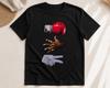 Boxhandschuh Handgeste Grafik T-Shirt, Coole Streetwear Tee