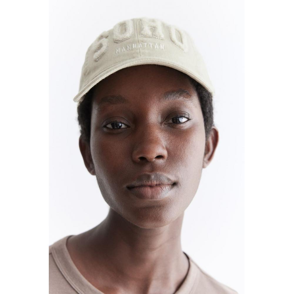 

Кепка из твила HM с вышивкой Светло-бежевый SoHo