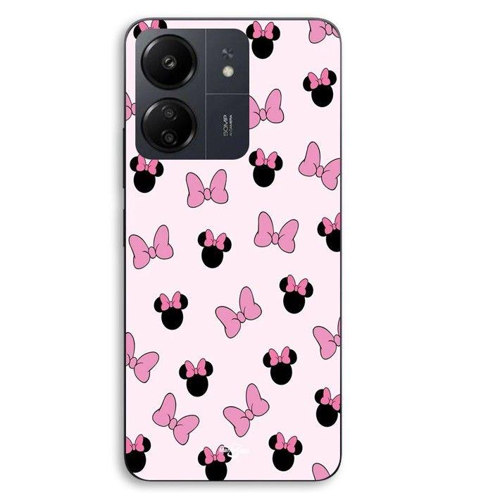 Coque Pour Xiaomi Redmi 13C 4g Minnie noeud fond rose Maniacase