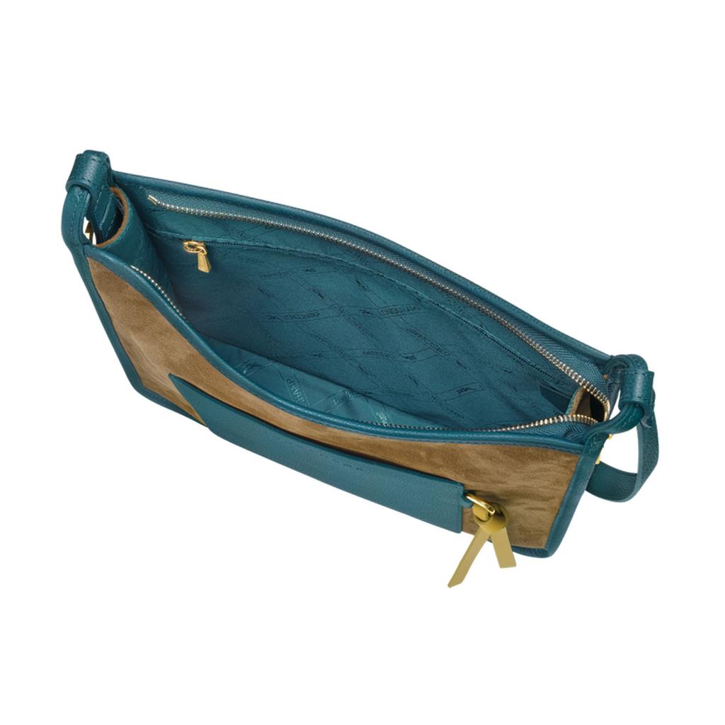 Longchamp Le Foulonné 27 Letter Logo Adjustable Shoulder Strap Velvet Calfskin Shoulder Crossbody Bag Large Women bags Blue Khaki 10140HAT292