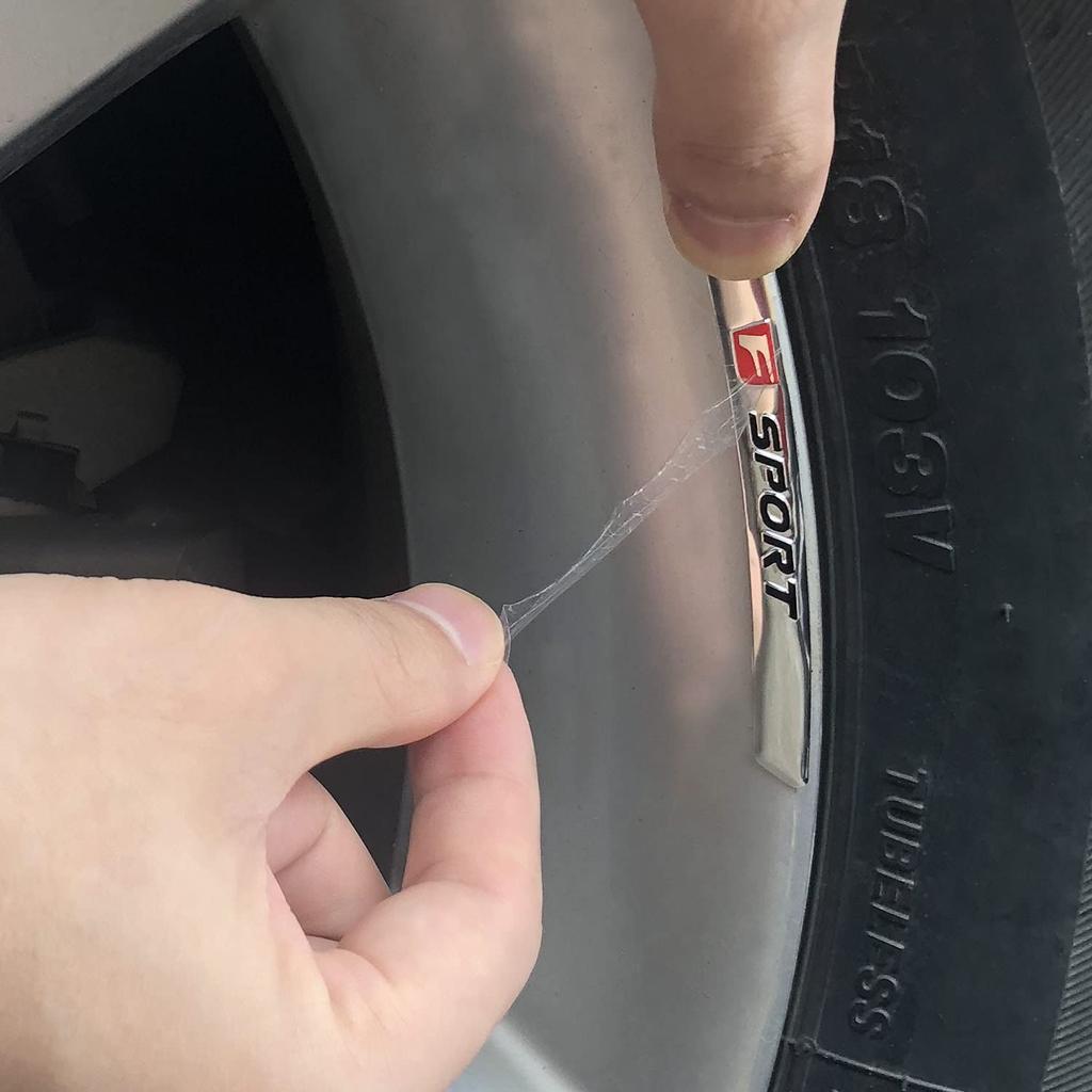 Lexus Rim Sticker Wheel Hide Scratch Cool Silver