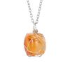 Handmade Silver Wire Winding Irregular Conformal Natural Stone Crystal Rough Stone Pendant Necklace N670