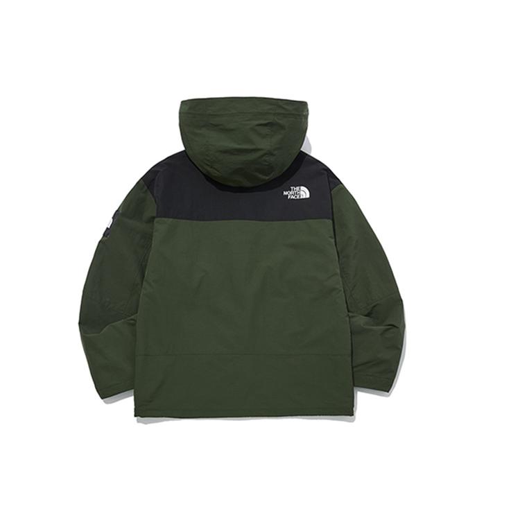 The North Face Jackets Unisex Army Green Hooded Moderate Straight Fit NJ4HL50J