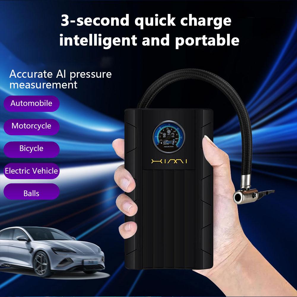 12V Handheld Wireless Inflatable Pump High Precision Electric Tire Inflator Cordless Tire Pump for Car Motorcycle Bicycle Tires