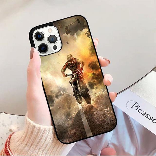 Moto Cross motorcycle sports Phone Case For iPhone 17 Air 16 15 14 13 12 Pro Max Plus Max Cover Shell