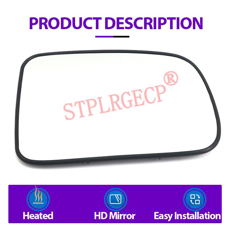 Stplrgecp Passenger Side Driver Side Left or Right Door Side Heated Wing Mirror Glass Lens for Honda CR-V Mk2 RD5 RD7 2002-2006