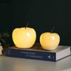 Glowing Ceramic Apple Statue Decoration Desk Ornaments Apple Sculpture Using Button Batteries Glowing Apple Room Aesthetic Decor
