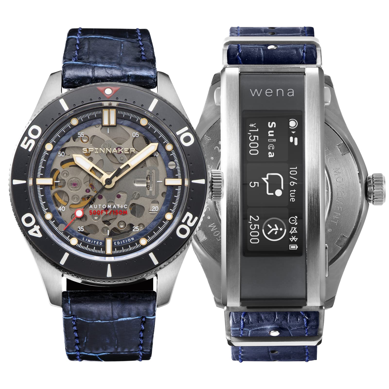 

Watch Blue [Spinniker] CROFT×wena3 SP-5095-WN-03 Men s [Item]