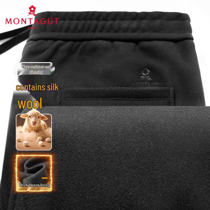 

MONTAGUT Men s Thermal Fleece-Lined Casual Pants L (175/80A)