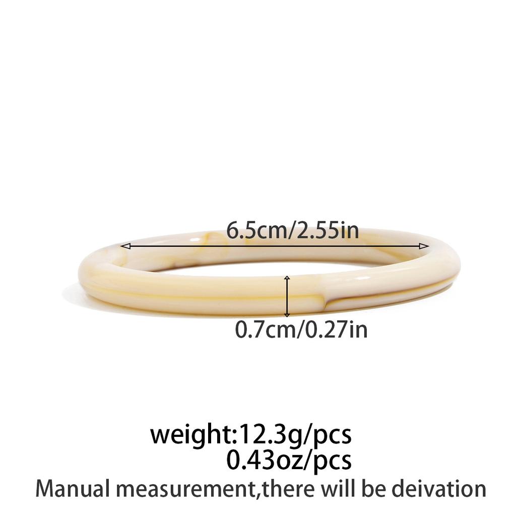 DIEZI Multilayer Exaggerated Beige Resin Acrylic Wide Bangles Hip Hop Geometric Bracelet Bangles For Women Men New Gift Jewelry