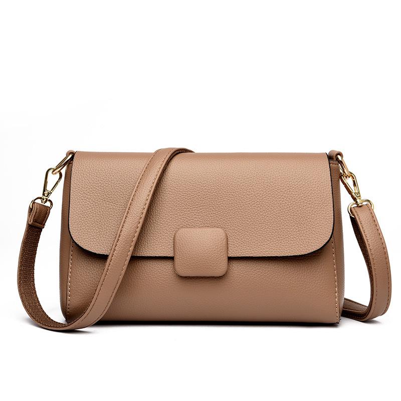 Women's Shoulder Bag Fashi 2026 New Solid Color Leather Underarm Bag Ladies High quality Crossbody Commuter Bag