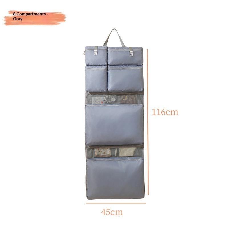 Portable Foldable Travel Hanging Storage Bag Multi Pocket Organizer For Clothes Accessories Space Saving Luggage