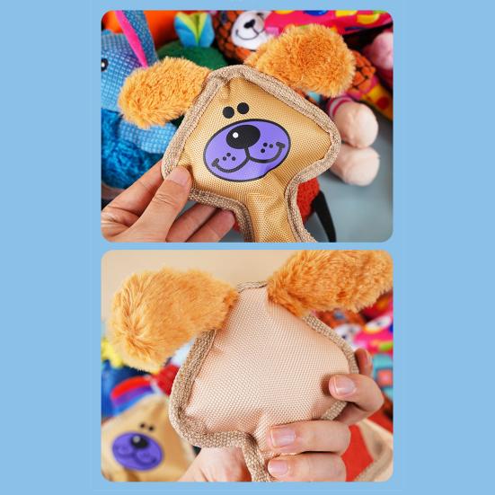 Plush Animal Dog Toy Stuffed Dog Chew Toy Chick Squeaky Oxford Cloth Animal with Long Limbs