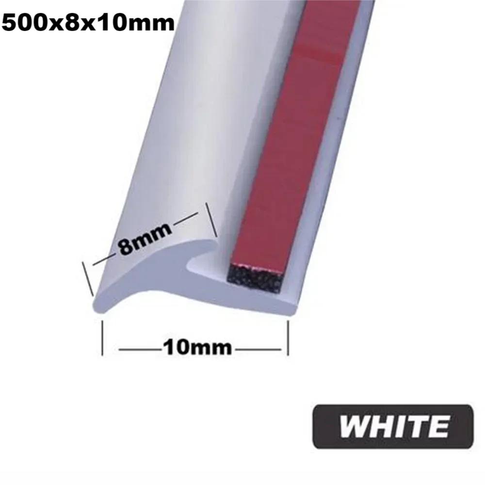 2-5m Rubber Car Seals Edge Sealing Strips Seal Strip Trim For Car Front Rear Bumper Side Skirt Weatherstrip Rubber Window Seal