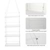 4 Tier Window Plant Shelves Acrylic Clear Hanging Floating Shelf for Succulent Plants Flower Planters Display
