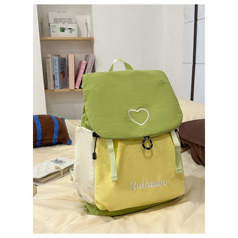 The New Schoolbag Is High-value, High-value, Fresh and Sweet, Contrasting Colors, Backpack, Lightweight Backpack for Junior High School Students