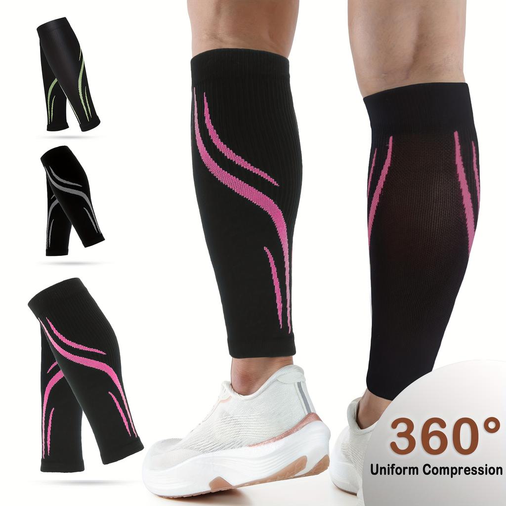 1 Pair Calf Compression Sleeves for Men & Women (20-30 mmHg), Leg Compression Sleeve Footless Compression Socks