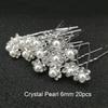 Fashion Pearl Bridal U-shaped Pin Metal Barrette Clip Hairpins Rhinestone Wedding Hairstyle Design Tools Women Hair Accessories