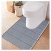 Absorbierendes, rutschfestes Badezimmer-Pad, U-förmiges Memory-Schaum-Toilettenpad