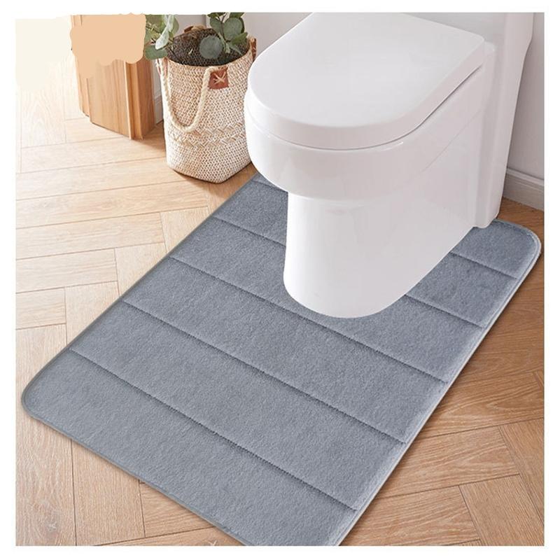 Absorbierendes, rutschfestes Badezimmer-Pad, U-förmiges Memory-Schaum-Toilettenpad