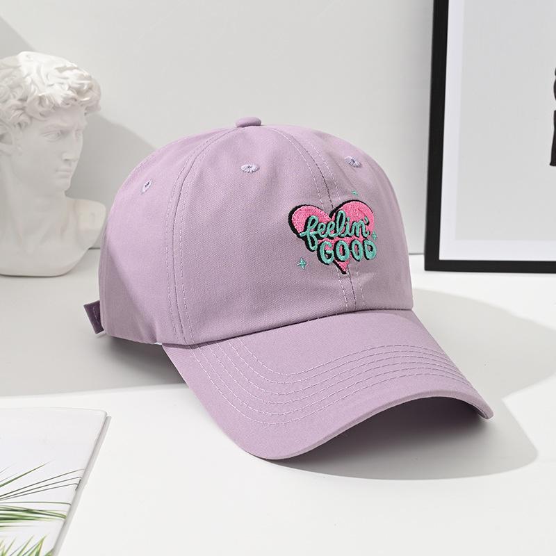 

Мятно-зеленая женская милая бейсболка с дизайном сердца - Симпатичная, мягкая и модная модель с козырьком-уточкой для студенток Adjustable (54-59cm) светло-фиолетовый