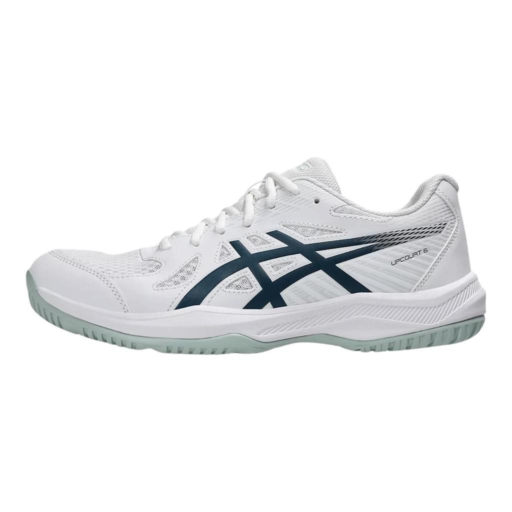 ASICS Upcourt 6 White Tranquil Teal Unisex Sneakers 1071A104-104