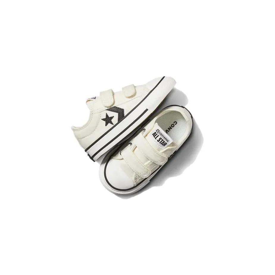 Converse Star Player 76 Easy- Low Toddler 'Vintage White Black' (Unisex) Toddler Shoes A05222C