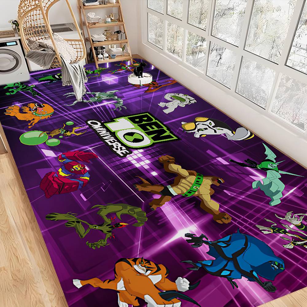 B-Ben 10 Tappetino da Cucina Classico Stanza dei Bambini Decorazione Camera da Letto Balcone Tappetino Antiscivolo Soggiorno Alfombra