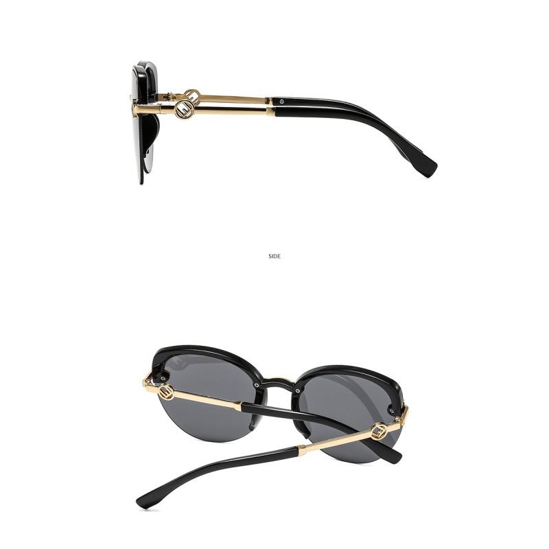 Women's Sunglasses, Fashionable Cat's Eye Half-frame Sunglasses