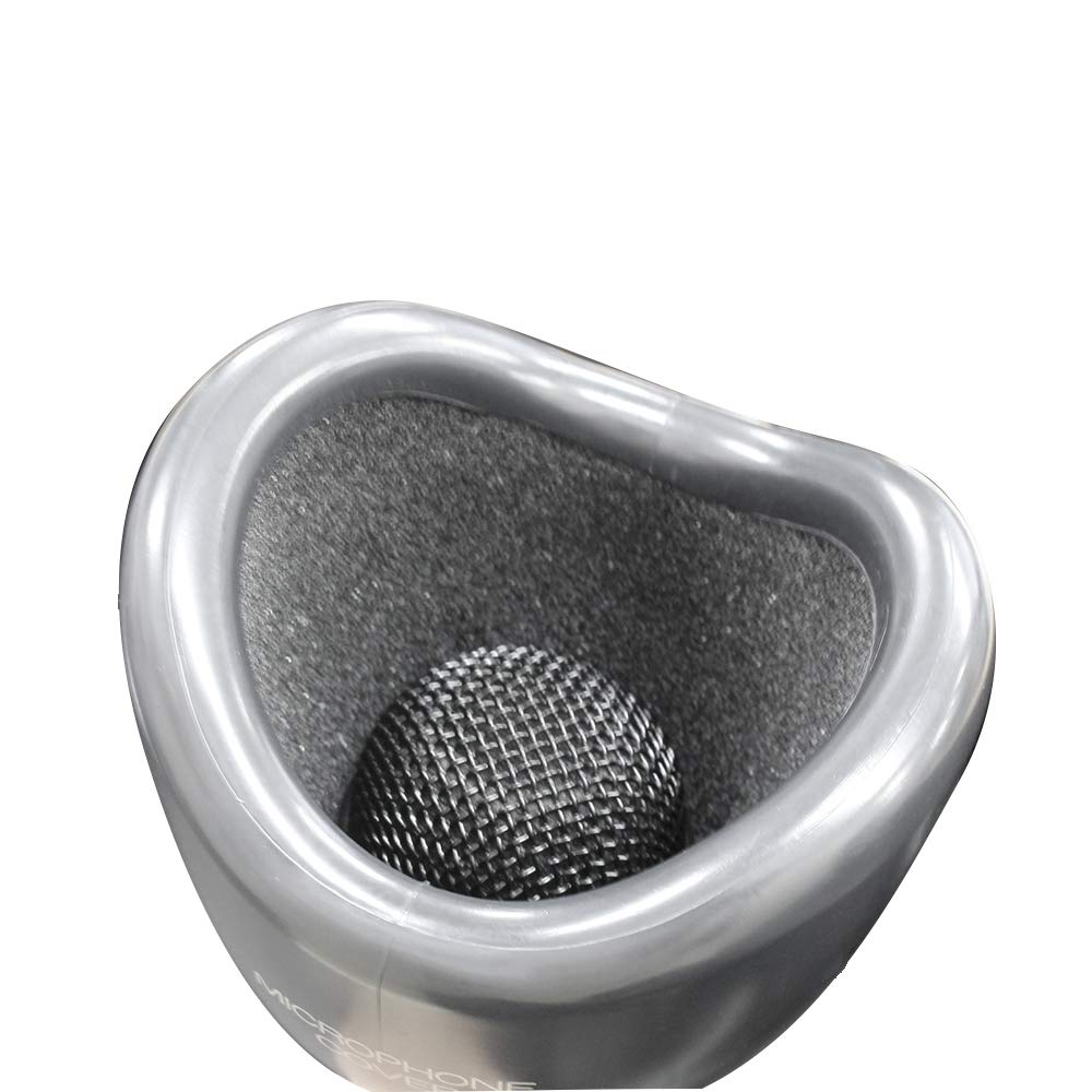Allone Microphone Cover Set X 25 X 11 Compatible with Urethane Easy & (11 Cm), Switch/PS4, Black, Washable, Installation, ALG-MCSET