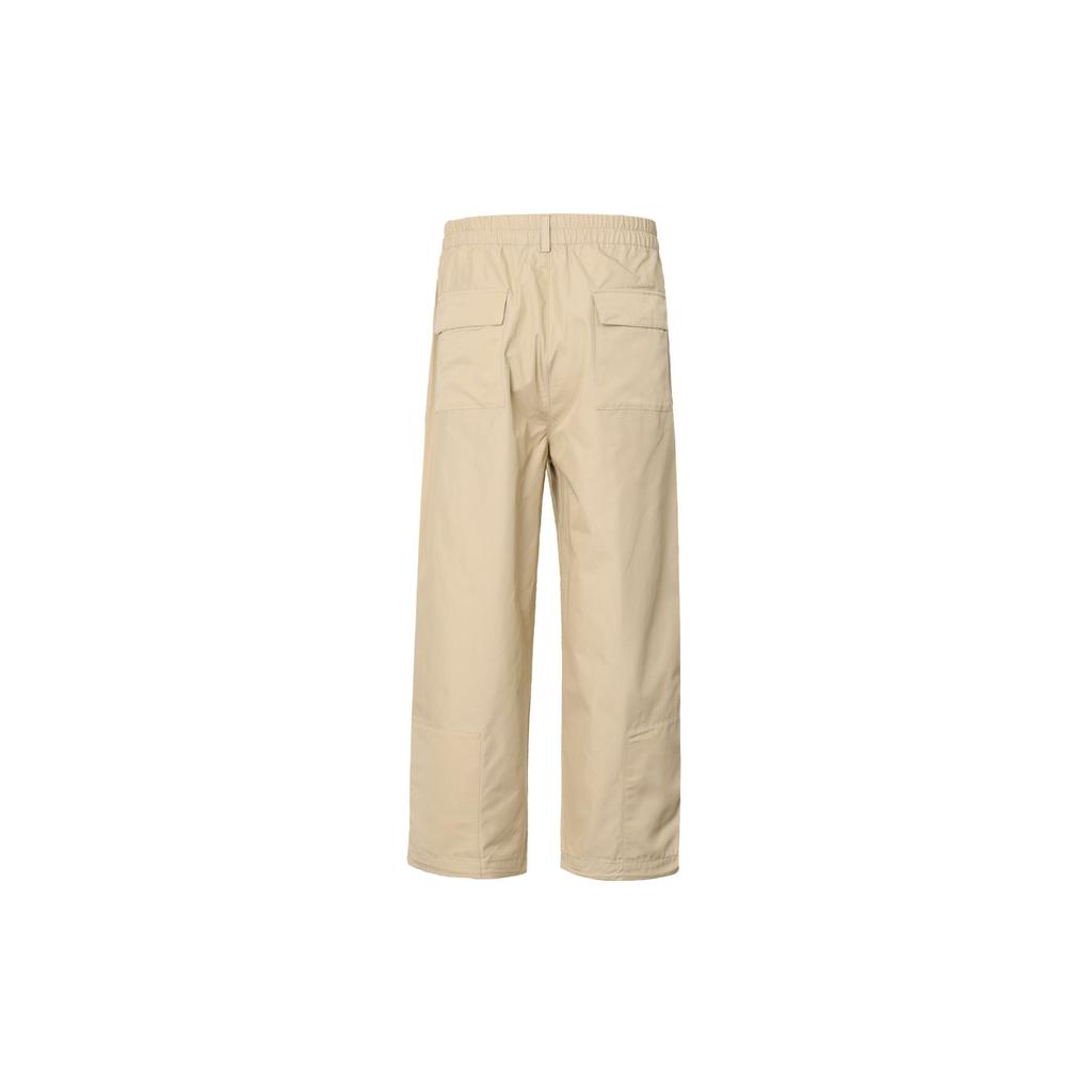Fila Fusion Woven Solid Color Sports Casual Long Pants Men Bottoms Oatmeal T11M232801FDK
