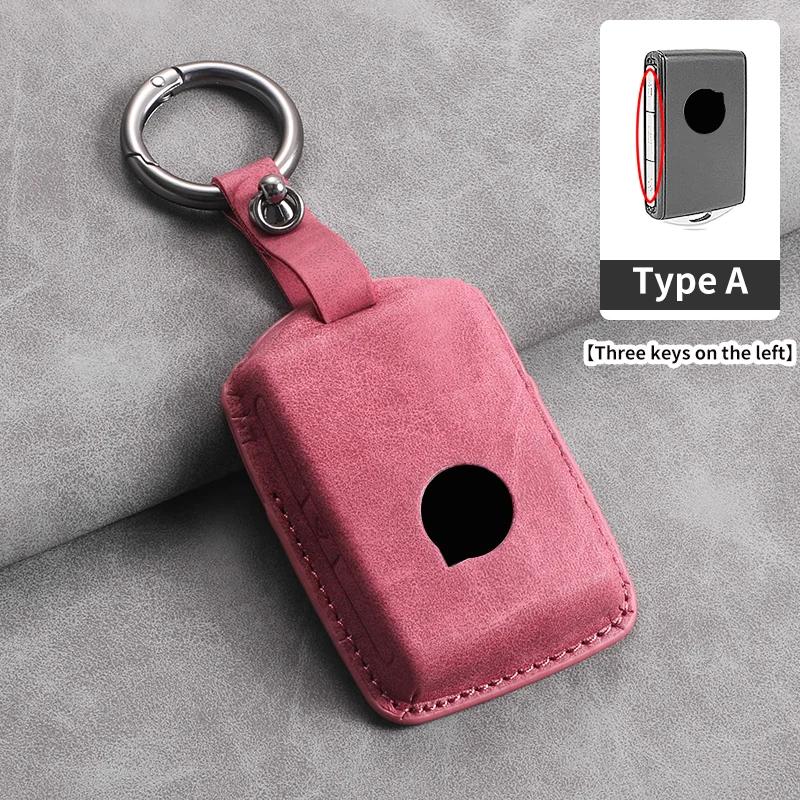 

Чехол для автомобильного ключа из кожи с 3 кнопками для Volvo S60 S90 XC40 XC60 XC90 V60 V90 T6 T8, аксессуары для защиты автомобильного ключа